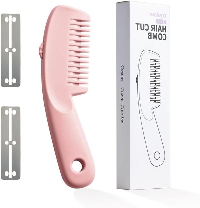 Haarkam Trimmer - Haardunner Styling - Thuis Knippen - Verstelbare Messen - Compact Ontwerp - Zwart
