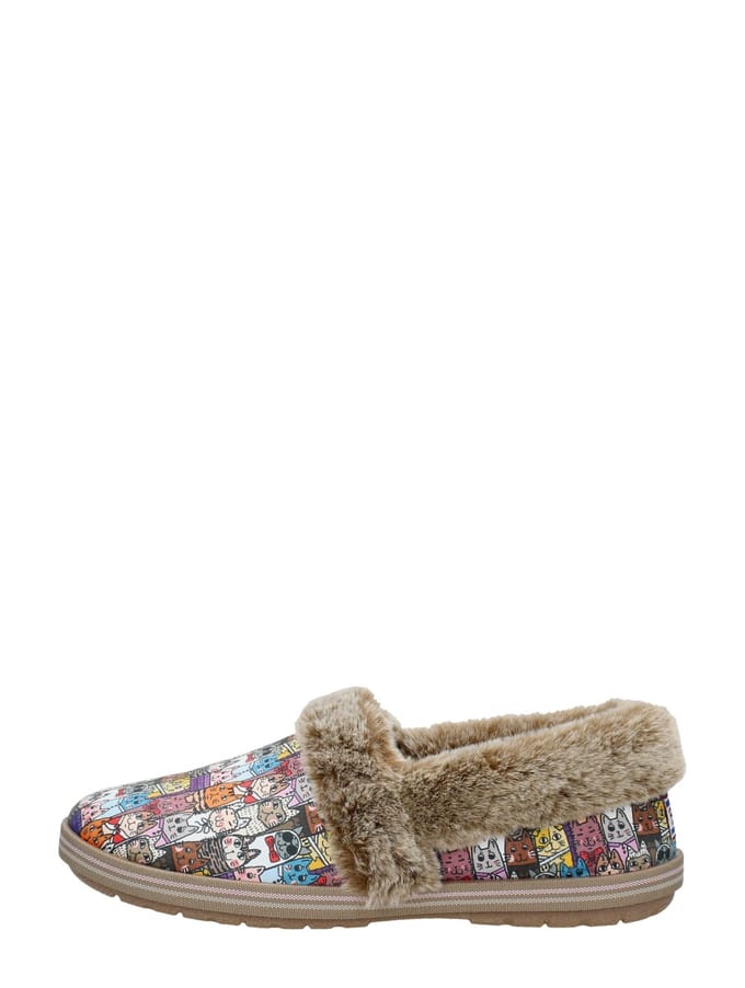 Skechers BOBS TOO COZY - CHIC CAT Dames Sloffen - Multi