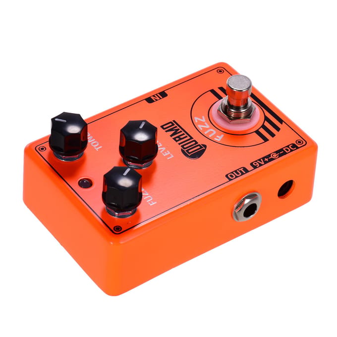Dolamo D-2 FUZZ Gitaareffectpedaal met True Bypass voor elektrische gitaar oranje