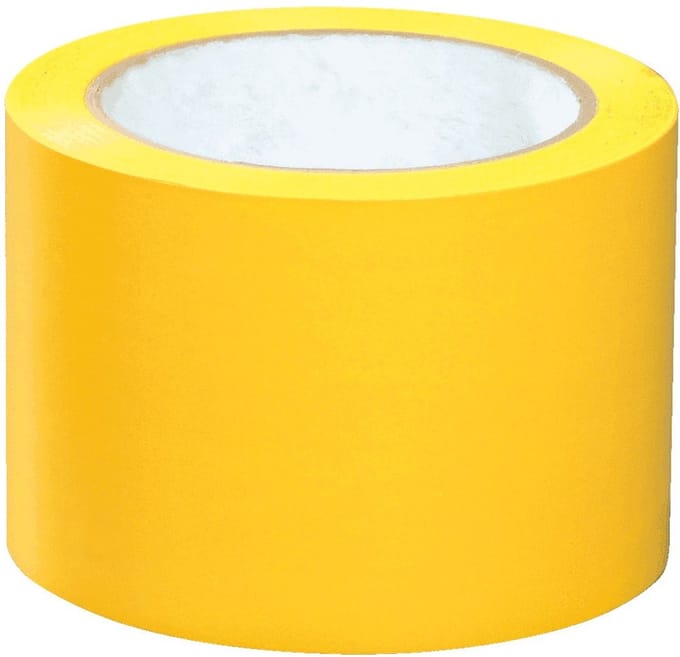 Ampere Traffic vloertape Standard - geel | 7,5 cm breed