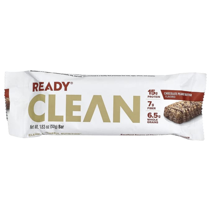 Klaar, Schone Eiwitreep, Chocolade Pindakaas, 12 Repen, 52 g (52 gram) Elk