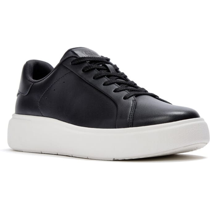 FitFlop RTG leren vetersneakers ZWART - Maat 36