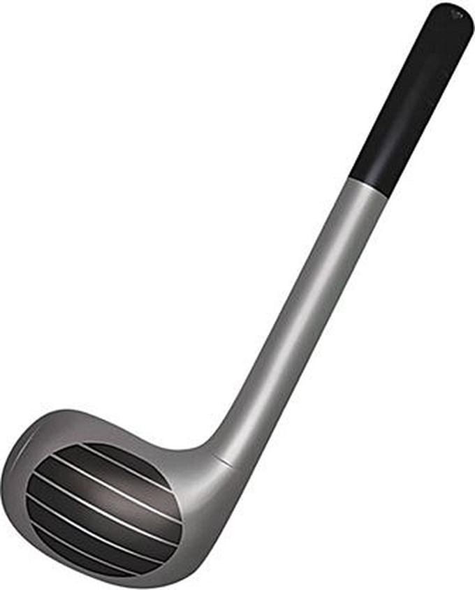 Opblaasbare golfclub - plastic - 92 cm - funartikelen - pensioen thema cadeau