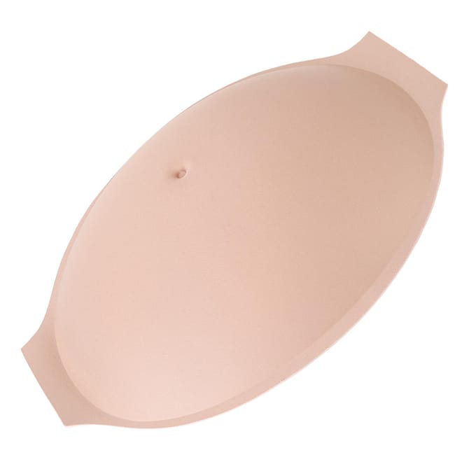 Faux ventre de grossesse rectangulaire respirant et léger pour accessoires beige