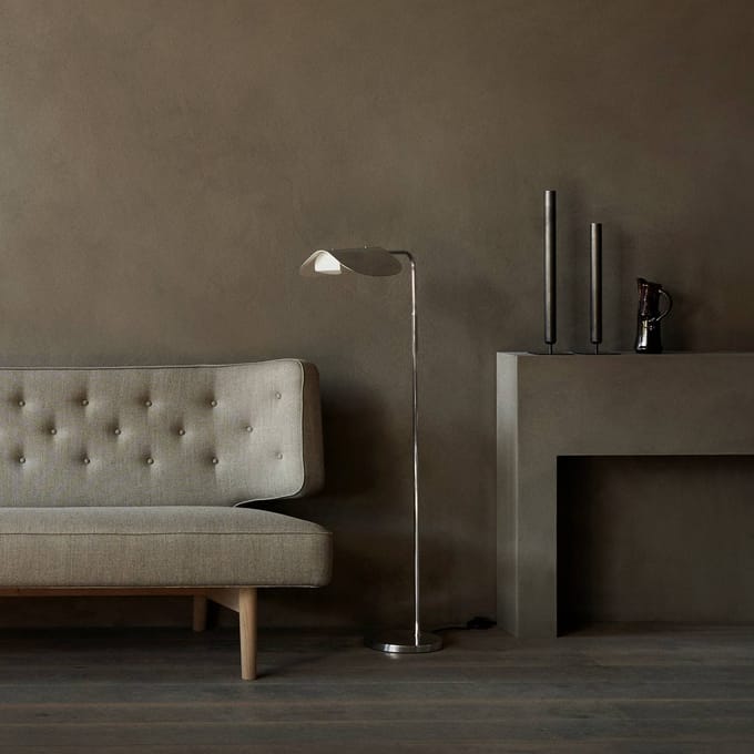 Audo Copenhagen Audo vloerlamp Wing, aluminium, hoogte 118 cm