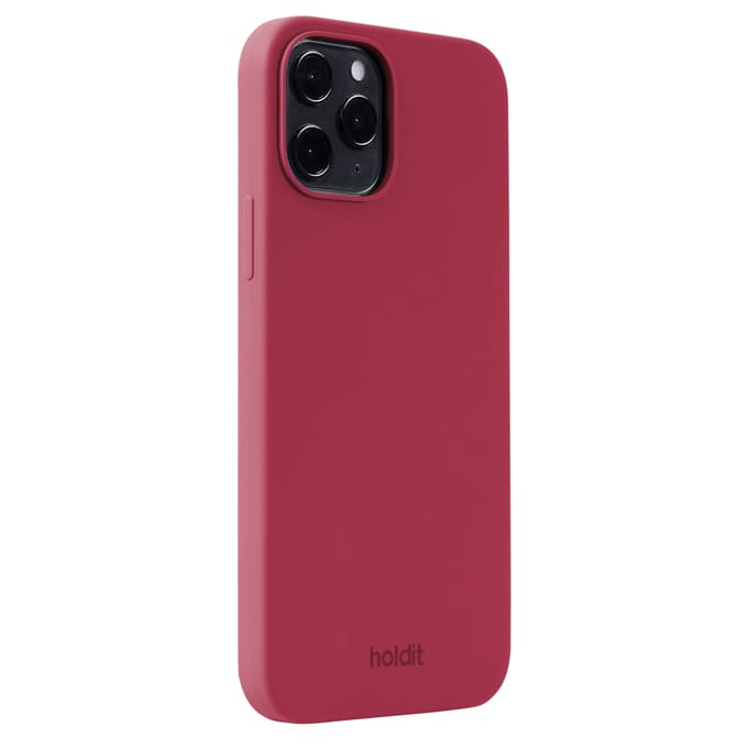 Holdit Silicone Case geschikt voor Apple iPhone 12 (Pro) - Red Velvet