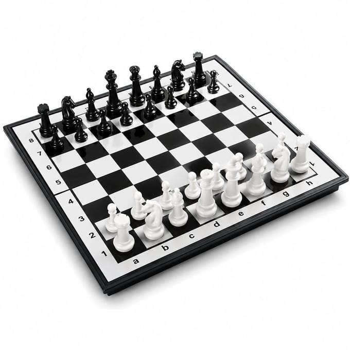 BOTC Magnetisch Schaakbord met Schaakstukken - Opklapbaar - Schaakspel - Schaakset - Chess Set