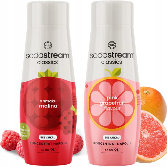 SodaStream Zero Serie - Limonadesiroop - Malina - Grejpfrut - Zonder Suiker