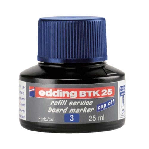 edding BTK 25 (25 ml) navulinkt voor boardmarkers edding 28/29/250/360/361/363 - blauw