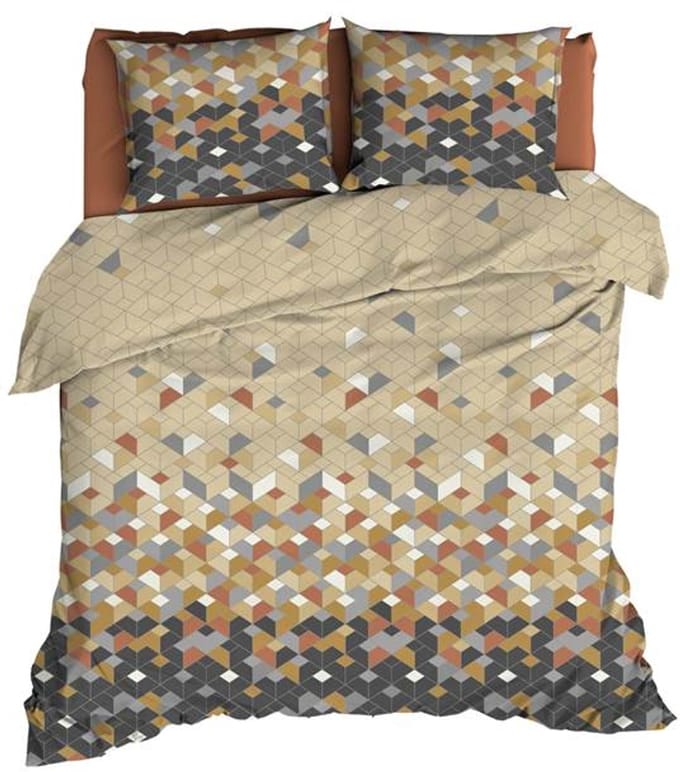 Satin d'Or Scoop Dekbedovertrek - Extra breed - 260x200/220 cm - Bruin