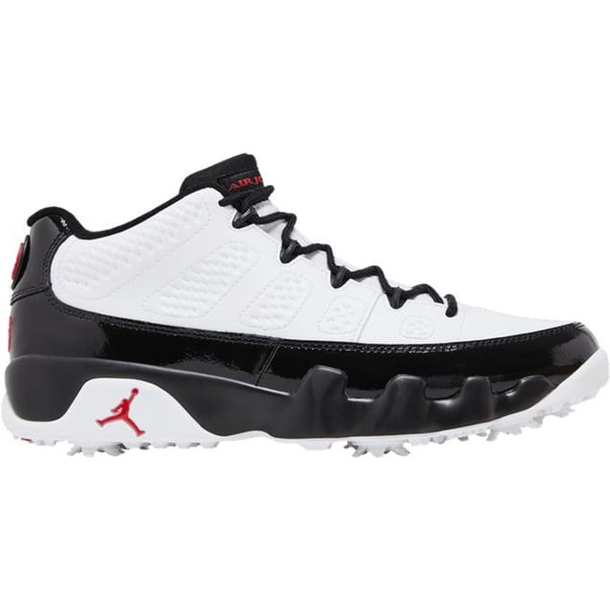 Jordan 9 Retro Low Golf Blanc Noir Rouge Vrai 43 black