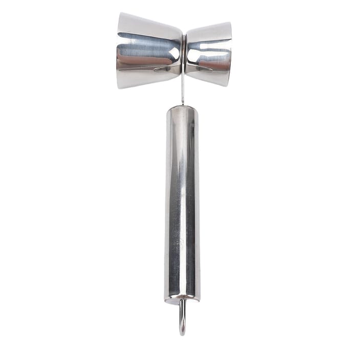 Cocktail Jigger 38ml 20ml Dubbel Hoofd Roestvrij Staal Herbruikbare Bar Maatbeker met Handvat gray