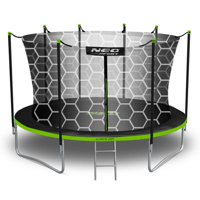 Tuintrampoline 12ft/374cm met binnennet en ladder Neo-Sport,