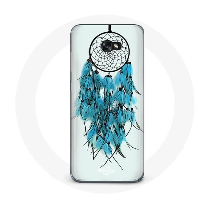 Case voor Samsung Galaxy A8 2016 Dream Catcher Blauw Witte Achtergrond