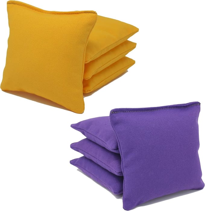 Cornhole Tassen - Werptassen Set - Buiten Spel - ACA Regulatie - Set van 8 - Zwart Rood