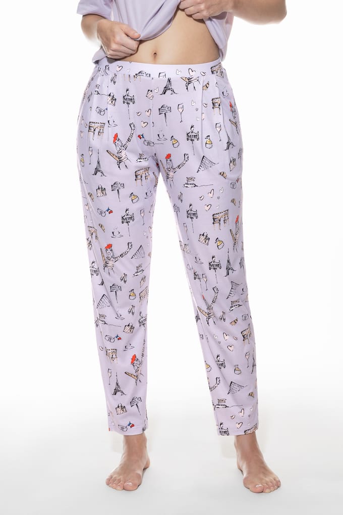 Broek op enkelhoogte Serie France Sensation Violet Cake