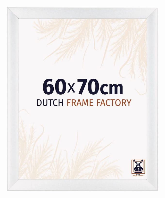 Fotolijst 60x70 cm - MDF - Wit Hoogglans - Praag