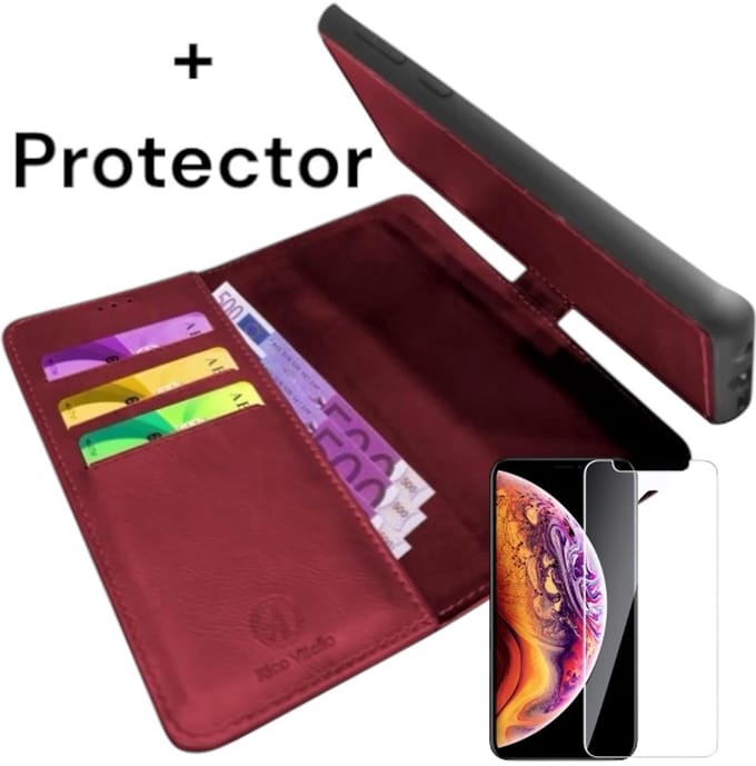 2-in-1 magnetische cases Geschikt voor Apple iPhone 6/6S plus + gratis protector Rood