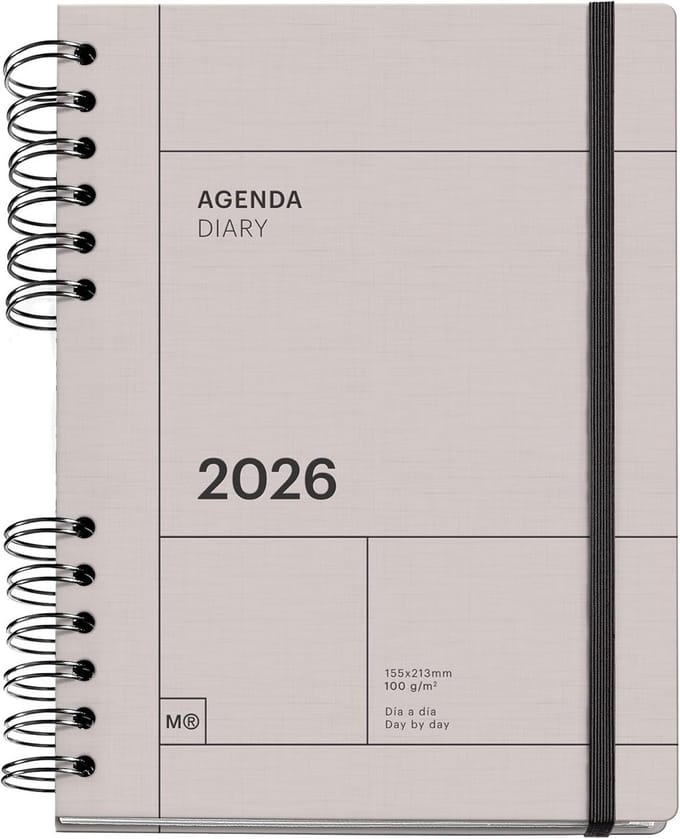 Dagplanner 2026 Structuur & Overzicht - Lijst per Dag - A5+ Formaat