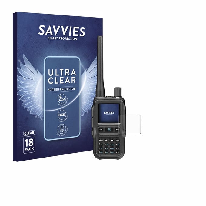 Savvies - Screenprotector voor Baofeng UV5RMINI - Folie Beschermfolie transparant 18 Stuks