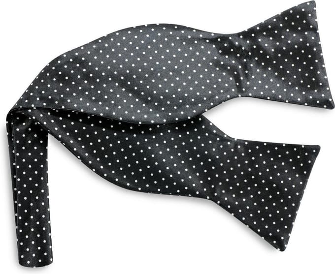We Love Ties - Vlinderdassen - Vlinderdas Polka King - zwart / wit