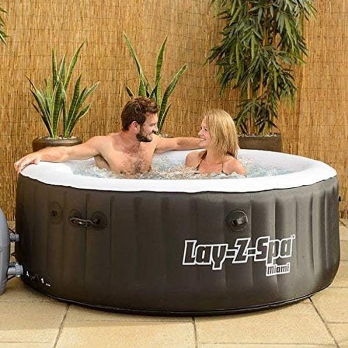 Opblaasbare Spa Lichaam Vervanging voor - 180x65 cm - Zwart - Novihome