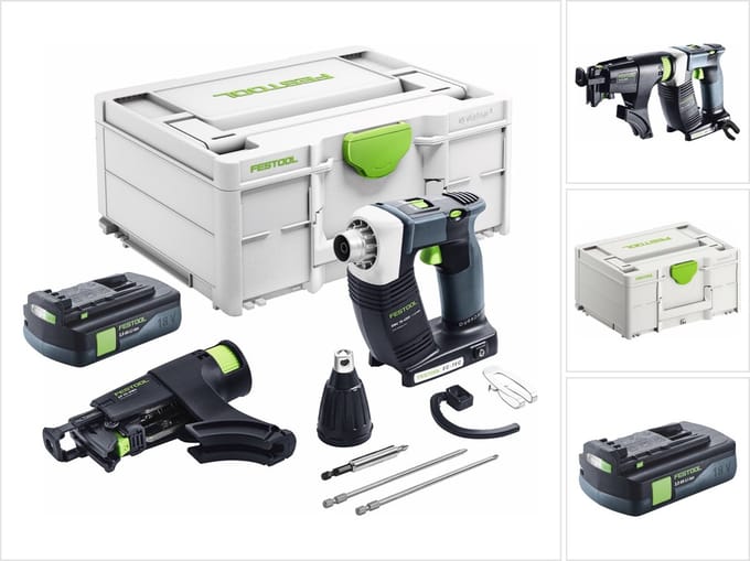 Festool DURADRIVE DWC 18-4500 Basic accu-bouwschroevendraaier 18 V 14 Nm borstelloos + 1x accu 3,0 Ah + Systainer - zonder oplader