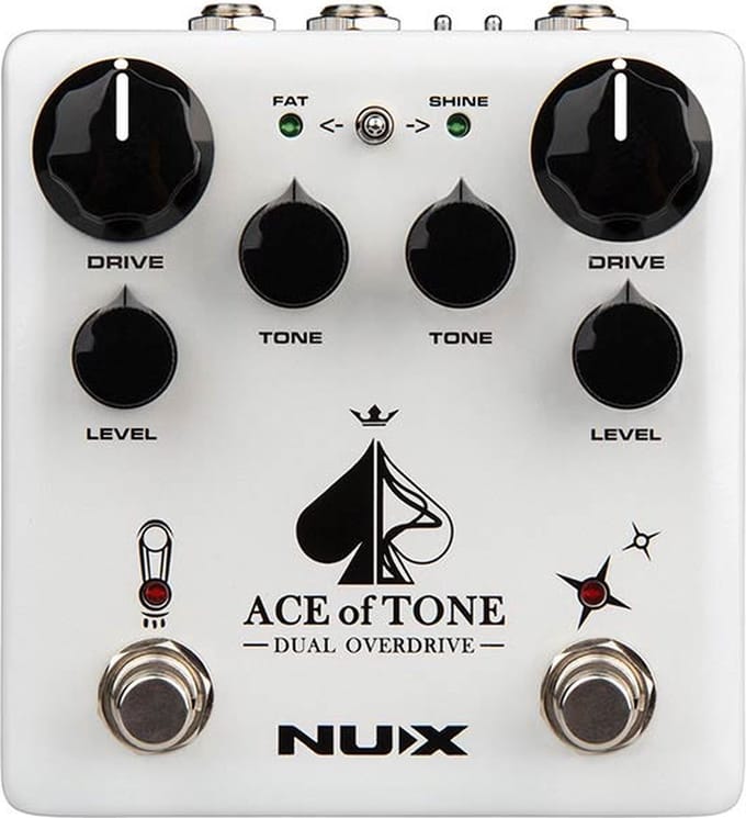 Dual overdrive NUX NDO-5 effectpedaal Screamer + breaker