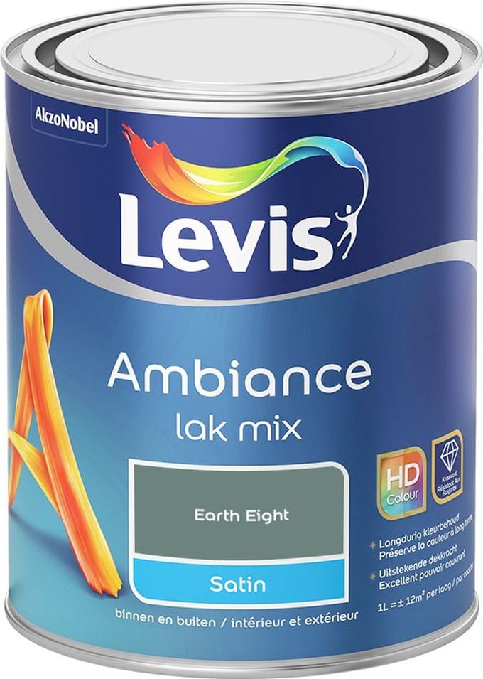 Levis - Ambiance Lak Satin Mix - Earth Eight - Mengverf - 1 L