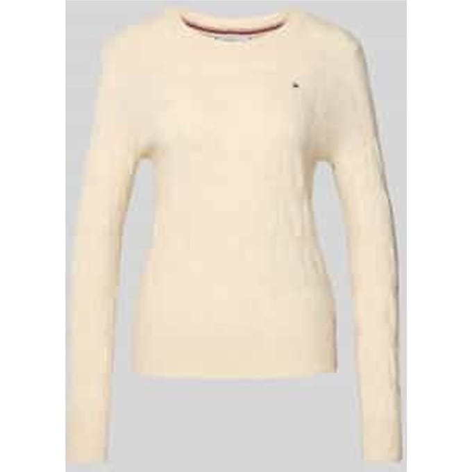 Regular fit gebreide pullover van pure wol