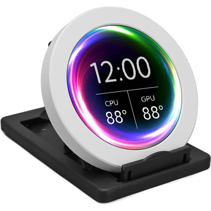 Computer Temp Monitor 2,8 inch Rond LCD HD Micro USB Dimbaar Plug and Play PC CPU Data Monitor voor