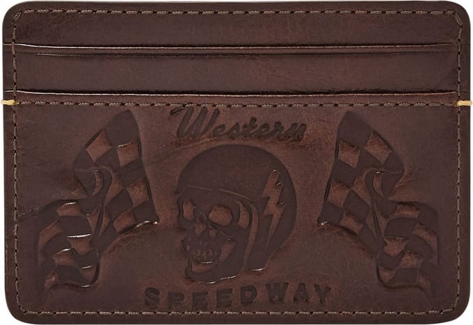 FOSSIL Kaarthouder Bronson Card Case Espresso Donkerbruin