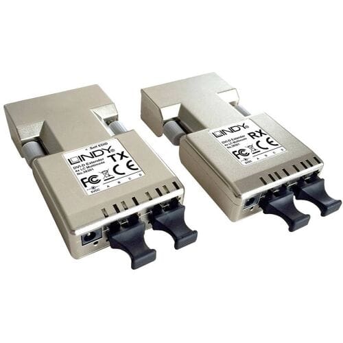 LINDY DVI-D Extender, Transmitter and Receiver DVI-D-extender DVI Via glasvezelkabel 500 m