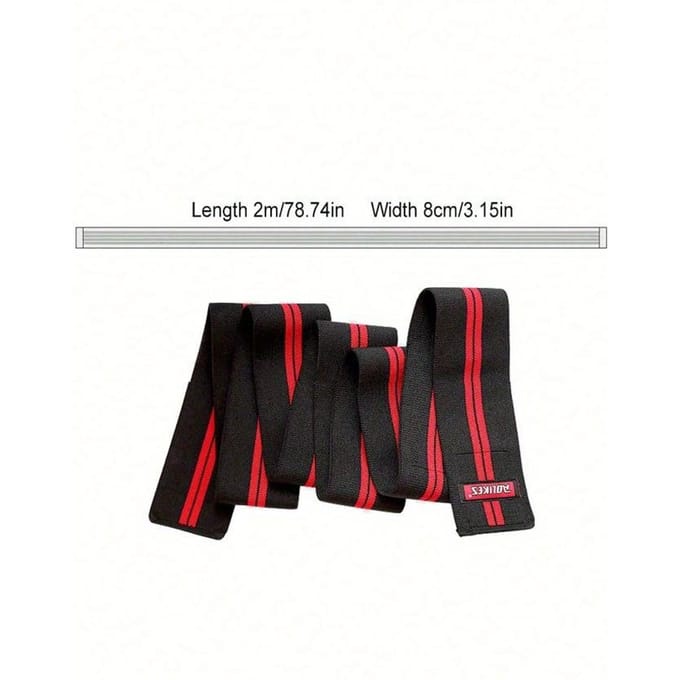 1 stuks Verstelbare Compressie Knieband Ondersteuning voor Mannen Vrouwen voor Squat Gewichtheffen Red veelkleurig