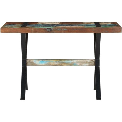 vidaXL - Eettafel - 120x60x76 - cm - massief - gerecycled - hout