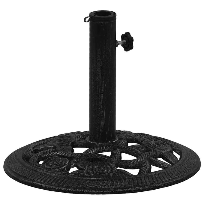 vidaXL - Parasolvoet - 40x40x32 - cm - gietijzer - zwart