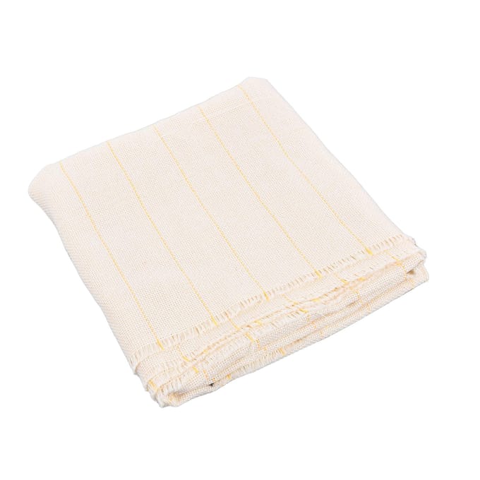 Tufting Doek Polyester Katoen Gemengd Deurbreedte Sterke Doek Gemakkelijk te Scheuren Wit Standaard Geel white