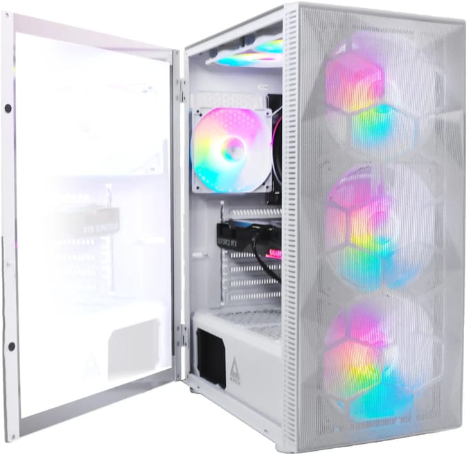 peta GamePC X3 Mesh - AMD Ryzen 7 5700X - 32GB RAM - 1.0TB M.2 SSD - Nvidia GeForce RTX3050 8GB - Windows 11 Pro