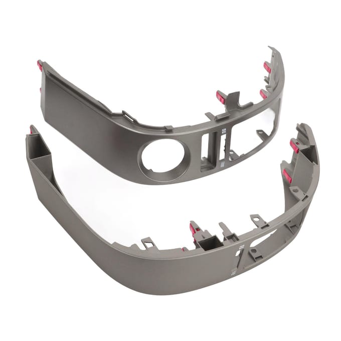 2 stuks auto dashboard ventilatierooster links en rechts centrale airco ventilatierooster voor Prius 2004 tot 2009 gray