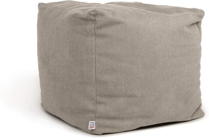 Soft Cube Beanbag met Afneembare Hoes, 42 x 42 cm, Beige