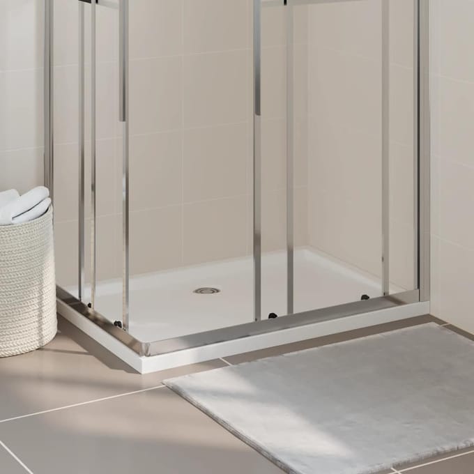 Vidaxl Receveur de douche rectangulaire, ABS, Blanc, 70x100 cm