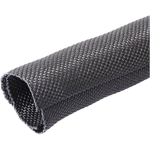 Quadrios 23CA202 23CA202 Gevlochten slang Zwart Polyester 50 tot 51 mm per meter