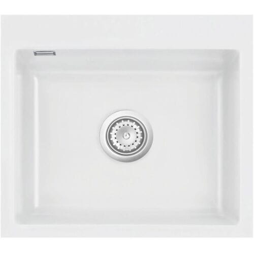 Systemceram Keradomo Mera 57 F sink for flush mounting with eccentric actuation, without tap hole 555702-12