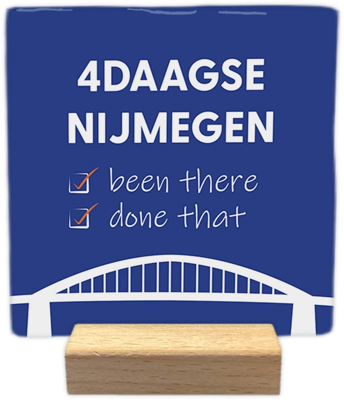 4daagse Nijmegen - Keramische decoratie tegel - Vierdaagse
