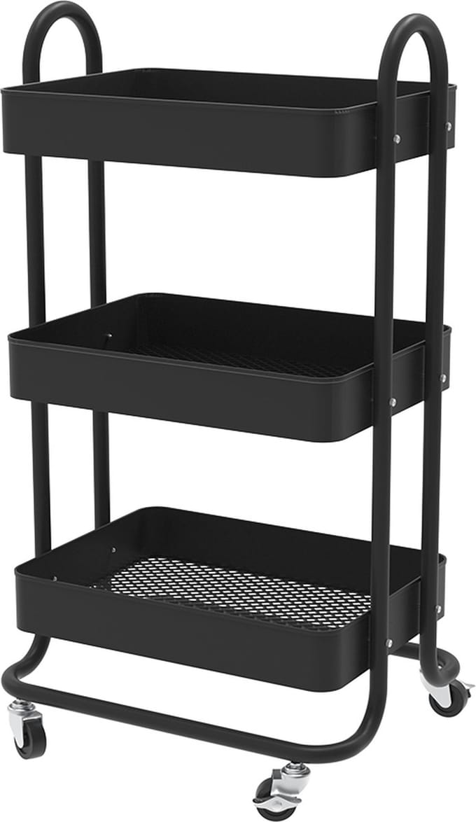 Vicco Tron Rolcontainer – 45.9 x 78.7 cm Zwart