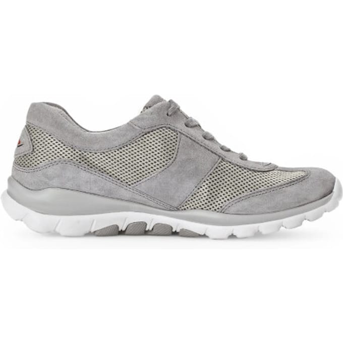 Gabor rollingsoft sensitive 66.966.39 - dames rollende wandelsneaker - Grijs - maat 41 (EU) 7.5 (UK)