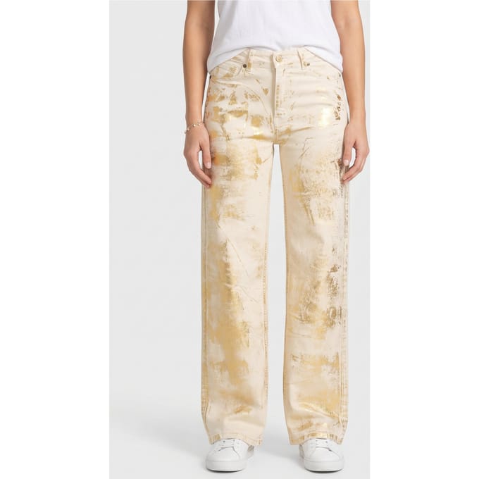 Lois Palazzo Golden Foil Taglia: W29 | Pantaloni Outlet | Donna | Giallo