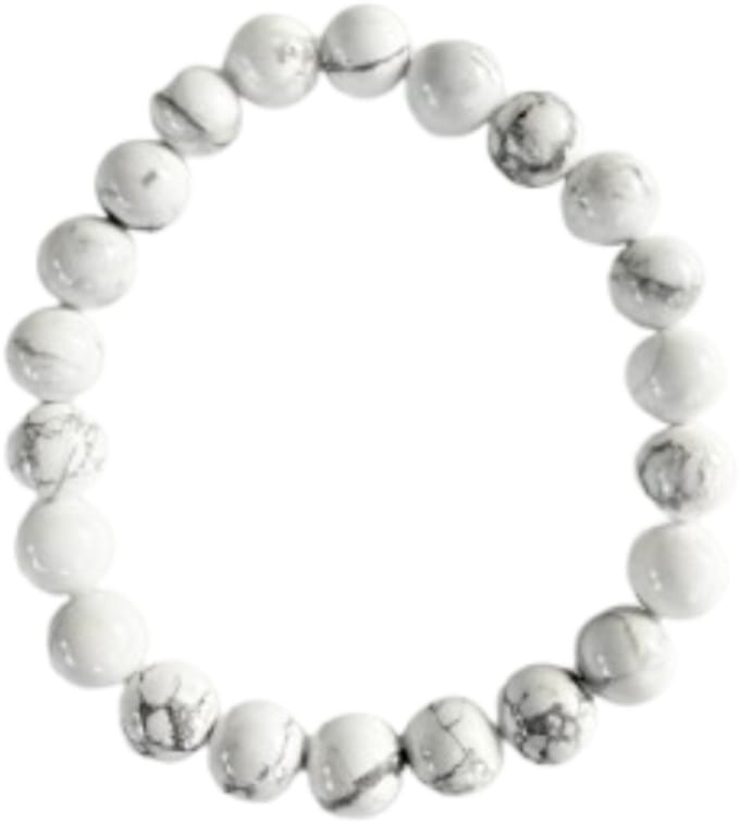 Howliet armband - edelsteen - 8 mm - maat 18