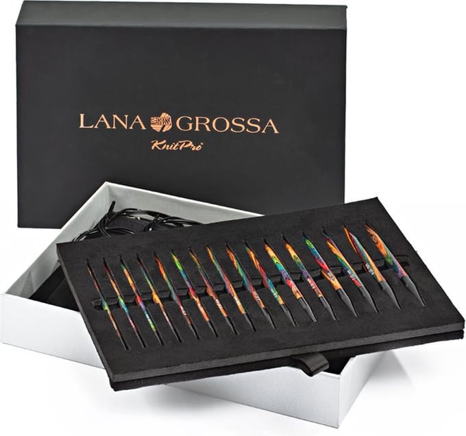 Lana Grossa Rondbreinaalden Set Vario Hout Deluxe