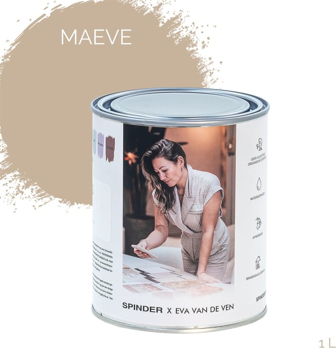 Spinder x Eva van de Ven 1L matte muurverf - Maeve
